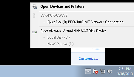 Device Eject Option